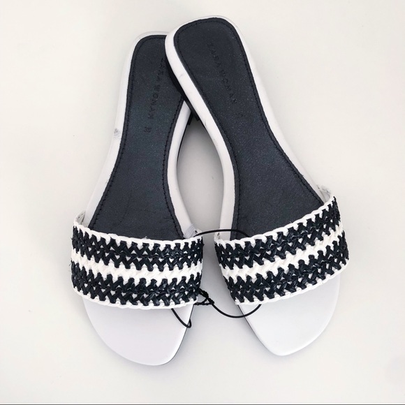 NWT Zara woven strap slide sandals size 5